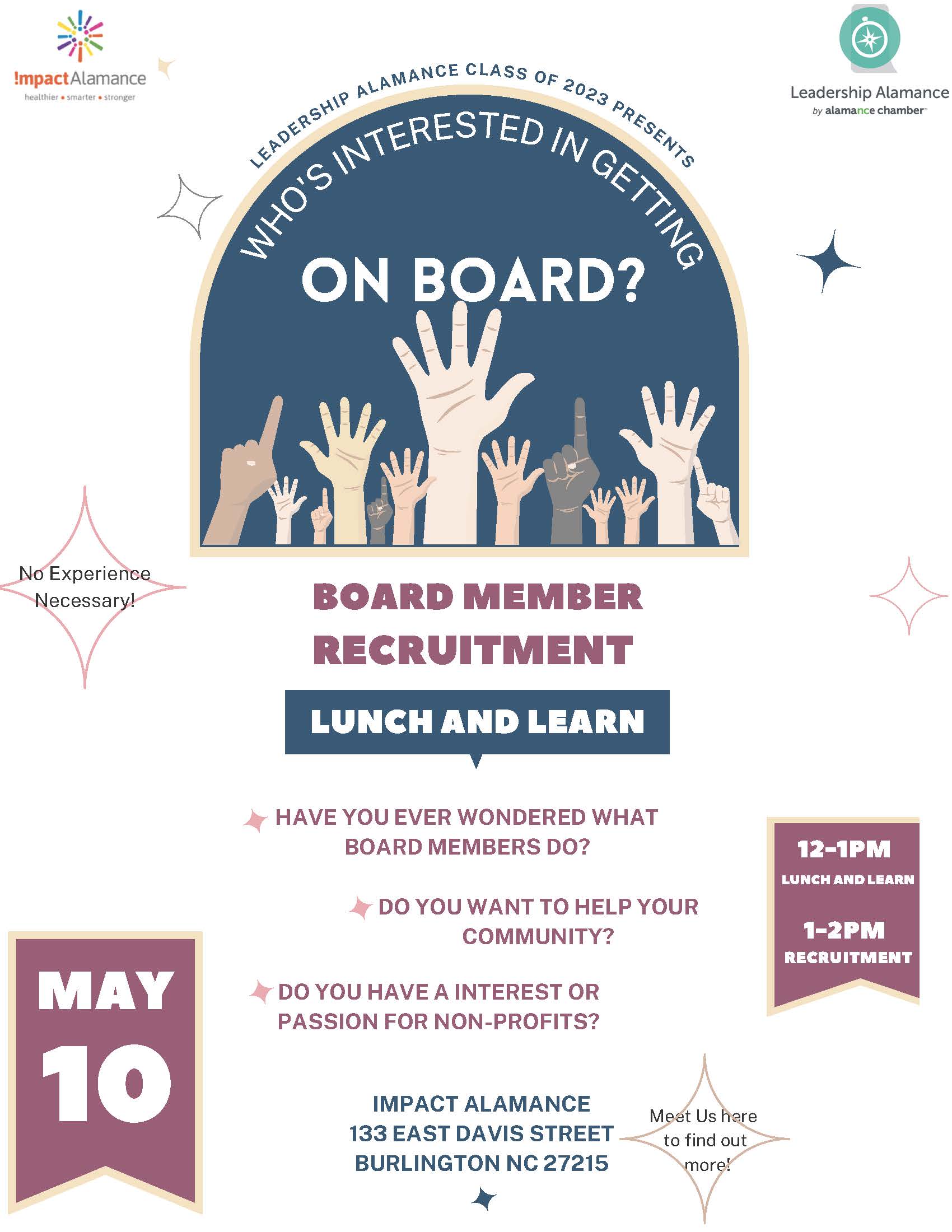 Join us for our Alamance Nonprofit Lunch & Learn and Board Fair